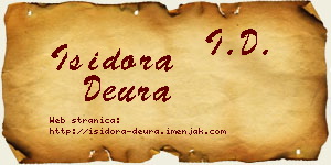 Isidora Deura vizit kartica